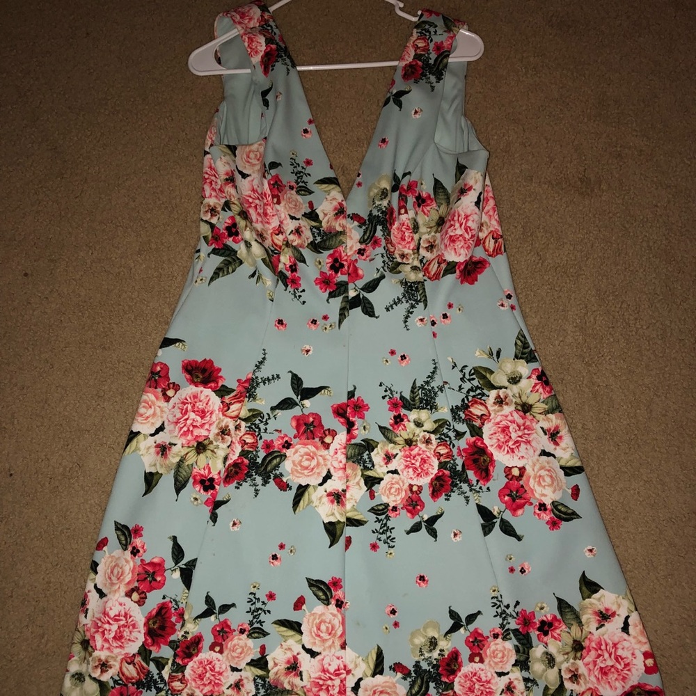 Jessica Simpson Baby Blue Floral Dress